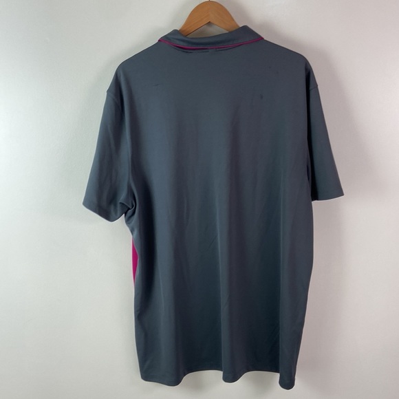 Nike Dri-Fit Pink and Gray Athletic Polo - XXL - Picture 6 of 7